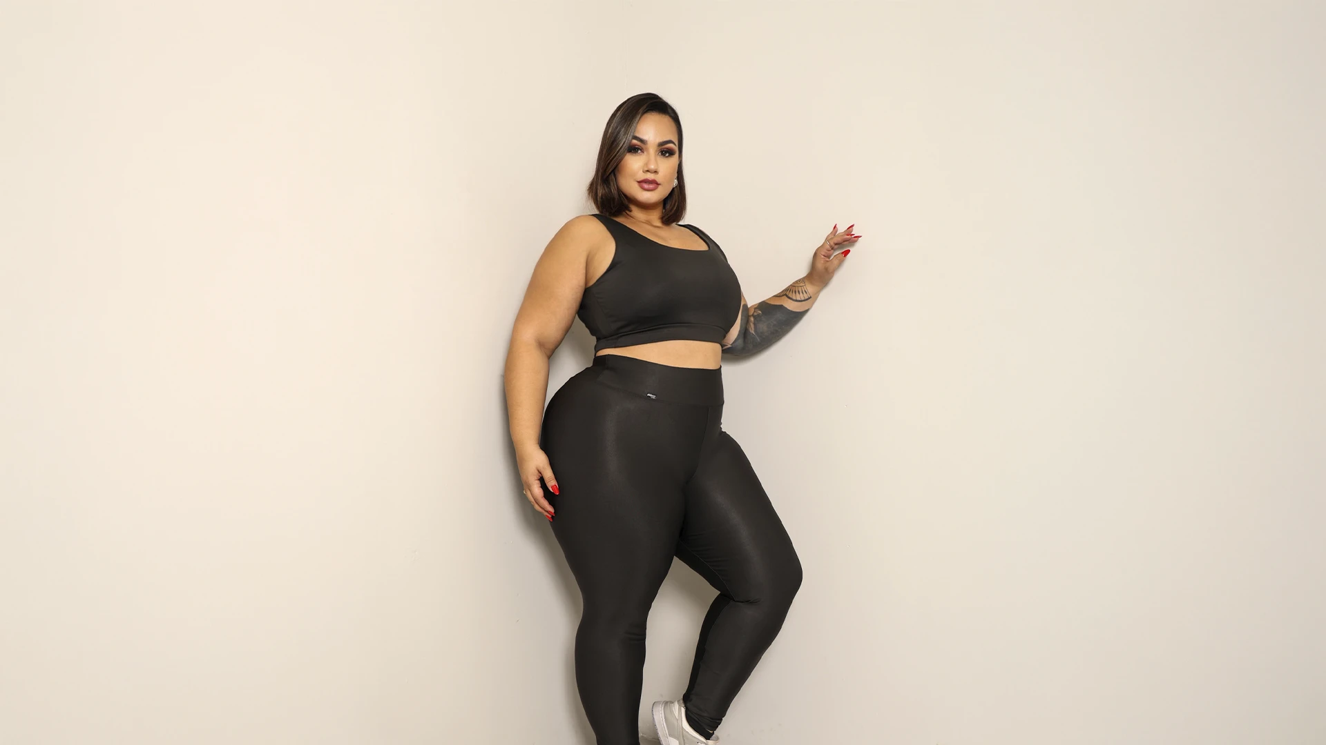 Leggings Linha Plus Size Oliver Land — tamanhos do P ao G6, cintura alta, modelagem exclusiva